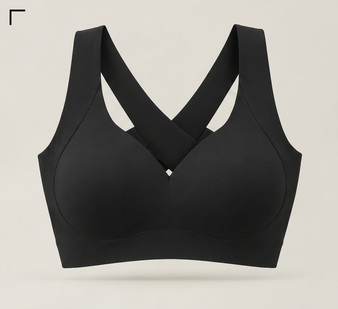 VLOURA Lace Push-Up Bra – Black