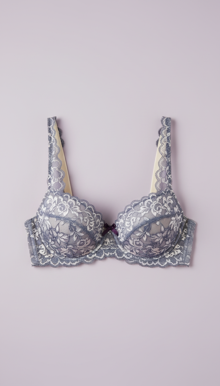 Lace balconette bra