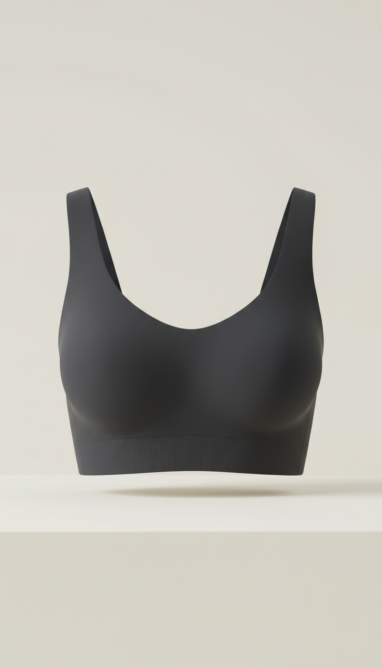 Deep Charcoal Wireless Bra