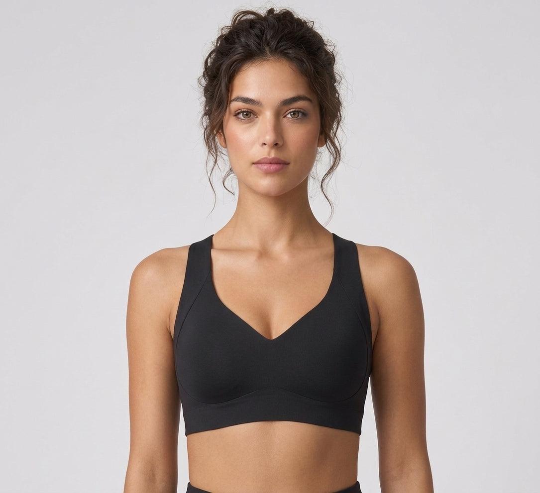 VLOURA Lace Push-Up Bra – Black
