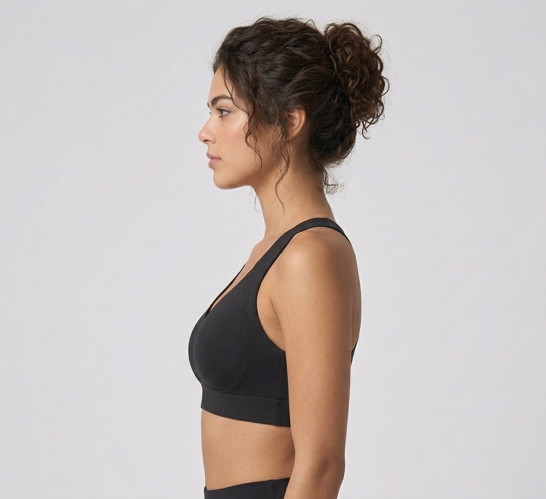 VLOURA Lace Push-Up Bra – Black