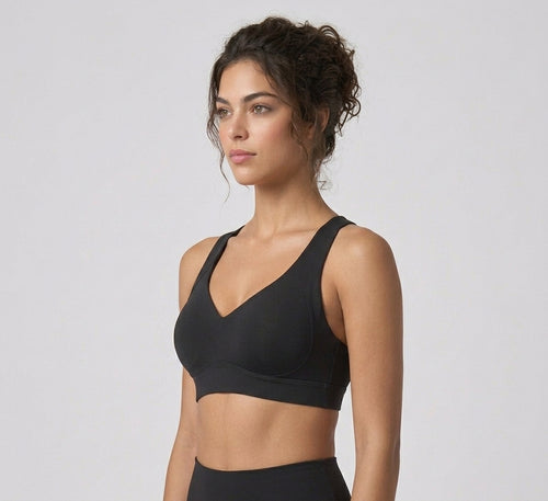 VLOURA Lace Push-Up Bra – Black