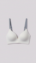 Microfiber plunge bra