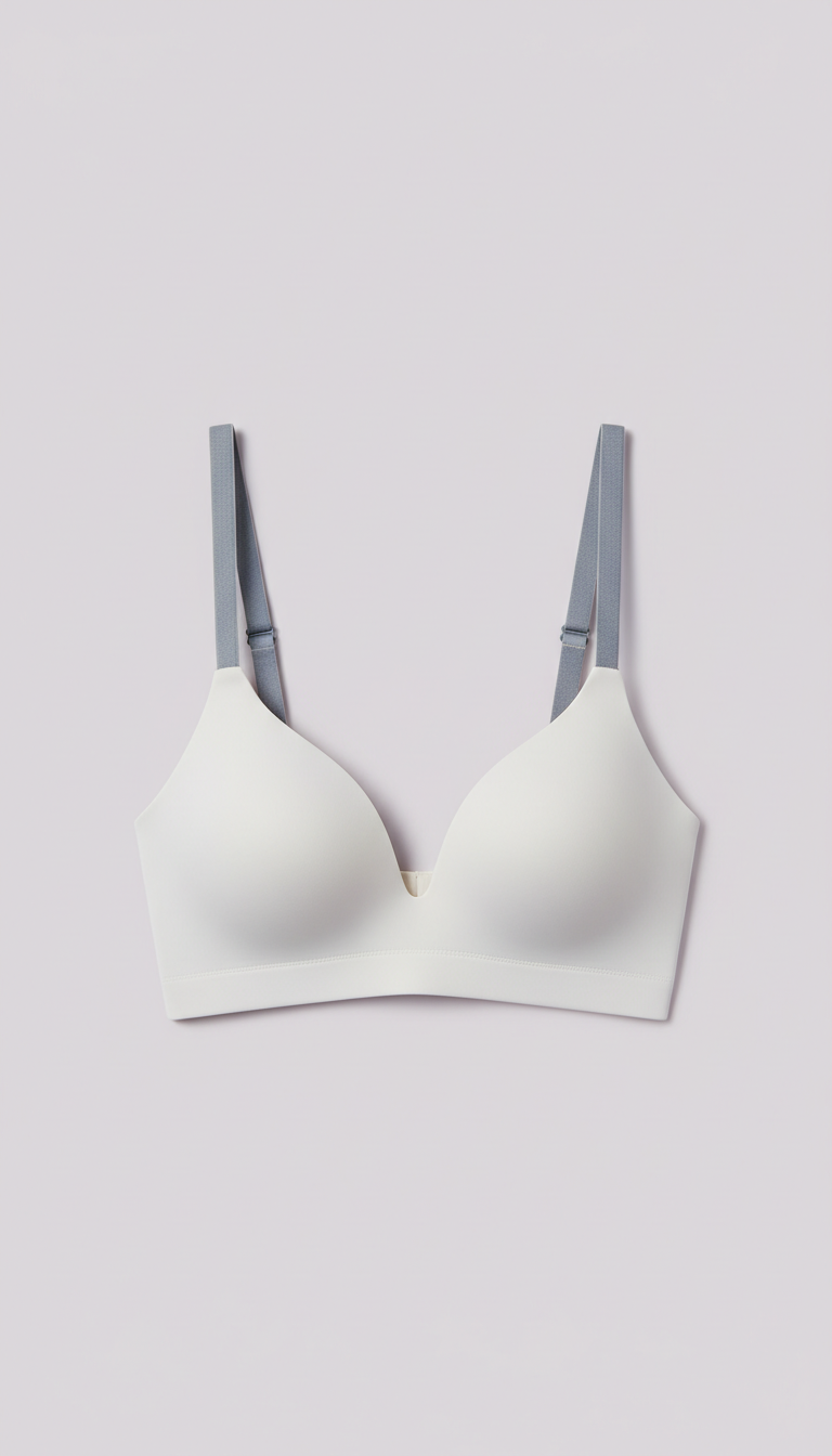 Microfiber plunge bra